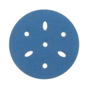 3M Products 36151 321U Series Multi-Hole Abrasive Disc, 3 in Dia, 400 Grit, Hook and Loop, Blue