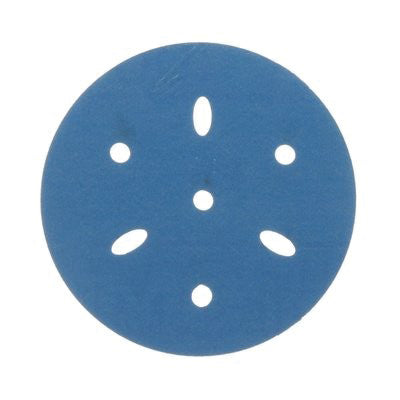 3M Products 36151 321U Series Multi-Hole Abrasive Disc, 3 in Dia, 400 Grit, Hook and Loop, Blue