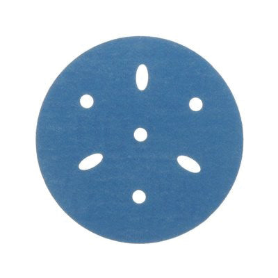 3M Products 36153 321U Series Multi-Hole Abrasive Disc, 3 in Dia, 600 Grit, Hook and Loop, Blue