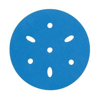 3M Products 36154 321U Series Multi-Hole Abrasive Disc, 3 in Dia, 800 Grit, Hook and Loop, Blue