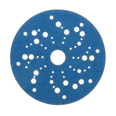 36160 321U Multi-Hole Abrasive Disc 5 in 150 Grit Blue, Hookit Hook and Loop