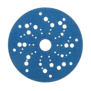 3M Products 36160 321U Series Multi-Hole Abrasive Disc, 5 in Dia, 150 Grit, Hook and Loop, Blue