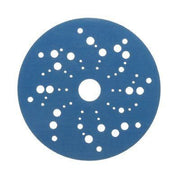 3M Products 36166 321U Series Multi-Hole Abrasive Disc, 5 in Dia, 400 Grit, Hook and Loop, Blue