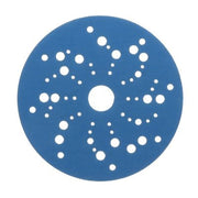 3M Products 36168 321U Series Multi-Hole Abrasive Disc, 5 in Dia, 600 Grit, Hook and Loop, Blue
