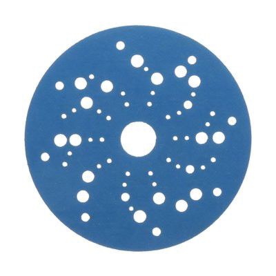 36169 321U Series Multi-Hole Abrasive Disc, 5 in 800 Grit Blue, Hookit™ Hook and Loop