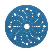 3M Products 36176 321U Series Multi-Hole Abrasive Disc, 6 in Dia, 180 Grit, Hook and Loop, Blue — view 3