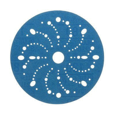36176 321U Multi-Hole Abrasive Disc 6 in 180 Grit Blue, Hook and Loop