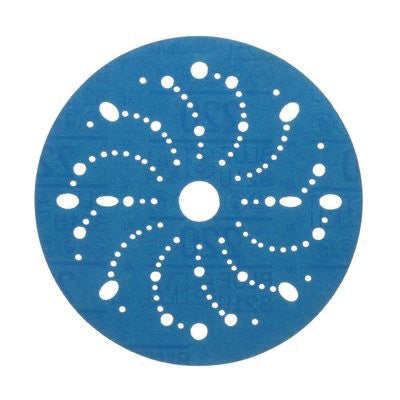 3M 36177 Hookit 6 in Multi-Hole Abrasive Disc 220 Grit Blue, Paper Backing — view 2