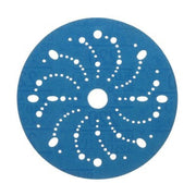3M Products 36177 321U Series Multi-Hole Abrasive Disc, 6 in Dia, 220 Grit, Hook and Loop, Blue — view 2