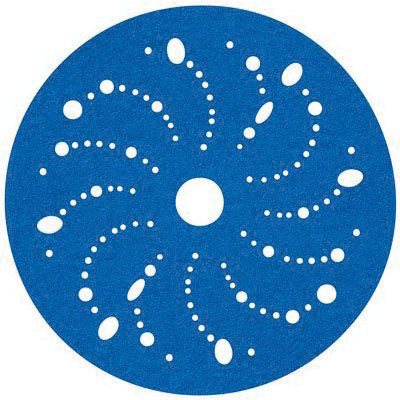 36177 Hookit 6 in Multi-Hole Abrasive Disc 220 Grit Blue, Paper Backing