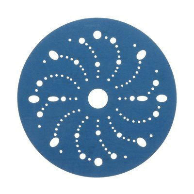 3M 36181 Hookit 6 in Multi-Hole Abrasive Disc 400 Grit Blue, Paper Backing