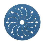 3M Products 36182 321U Series Multi-Hole Abrasive Disc, 6 in Dia, 500 Grit, Hook and Loop, Blue — view 2