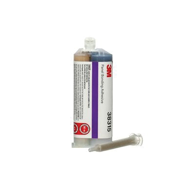 3M Products 38315 2-Part Panel Bonding Adhesive, 50 mL Duo Syringe Cartridge, Viscous, Amber/Black,