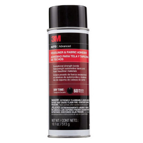 38808 Headliner and Fabric Adhesive 18.1 oz Transparent Aerosol for Automotive Interiors