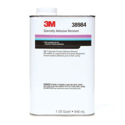 3M Products 38984 Specialty Adhesive Remover, 1 qt Can, Liquid, Transparent