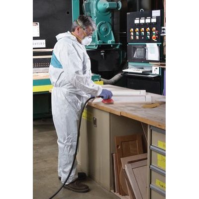 3M Products 40113 4520 Series Disposable Protective Coverall, X-Large, Polypropylene, Green/White, E
