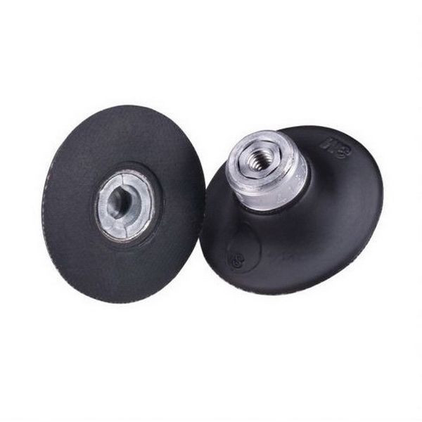 3M 45094 450 Series Regular Disc Pad, 2 in Dia, 1/4 in - 20 TPI Arbor, Roloc TR Attachment — Black
