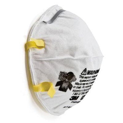 3M Products 46457 Disposable Half Facepiece Particulate Respirator, Standard, N95 — White — view 2