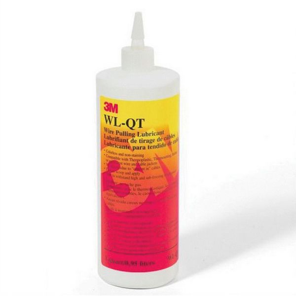 3M Products 50622 Wire Pulling Lubricant, 1 qt Bottle, White, 0 lb/gal VOC — Translucent White — view 2