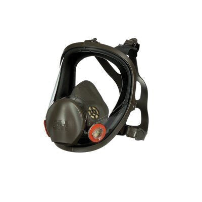 54159 6000 Series Full-Face Respirator Large, Gray, Reusable with Cool Flow Valve