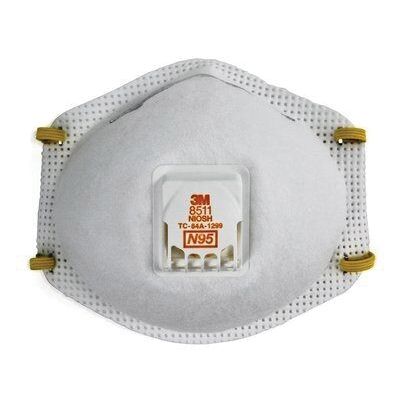 3M Products 54343 Molded Cup Particulate Respirator, Standard, N95 Filter Class, NIOSH Approved (Y/N — view 4
