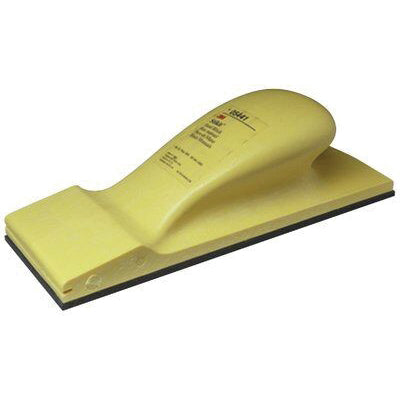 3M Products 5441 Hand Block, 7 in L x 2 in W, PSA Attachment, Foam/Rubber — Yellow