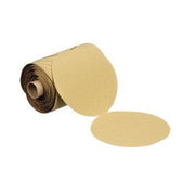 3M Products 55541 236U Series Abrasive Disc Roll, 5 in Dia, P100 Grit, PSA, Gold — view 2