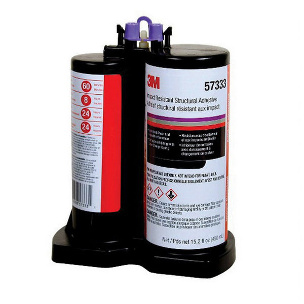 3M 57333 Impact Resistant Structural Adhesive 450 mL Silver Gray Cartridge