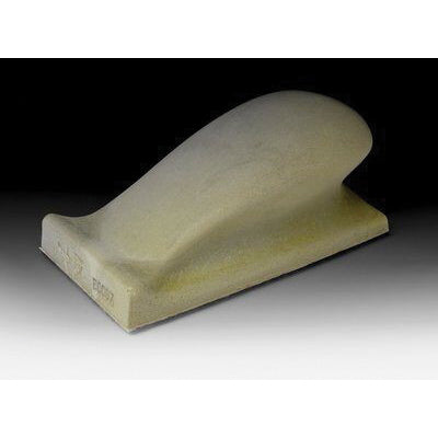 3M Products 5742 Soft Hand Block, 5 in L x 2 in W, Hook and Loop Attachment, Foam — Yellow