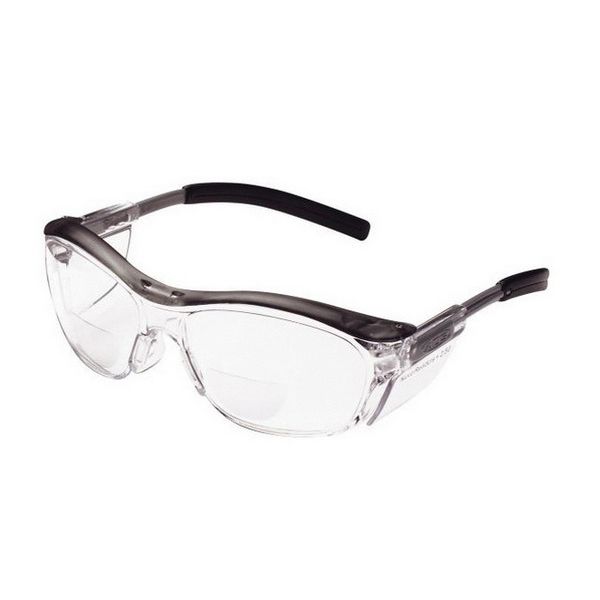 3M Products Nuvo 62064 Reader Protective Eyewear, Universal, 2.5 Diopter, Clear Lens, Gray Frame