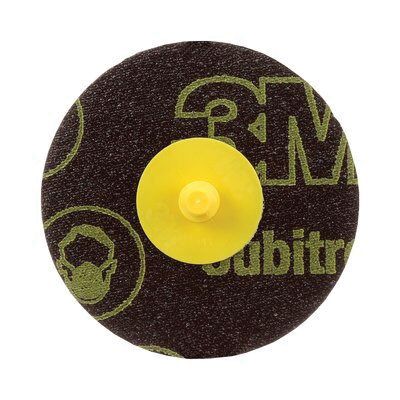 3M 76634 777F Series Coated Grinding Disc, 3 in Dia, 80 Grit, Medium Grade, 20000 rpm, Yellow — view 2
