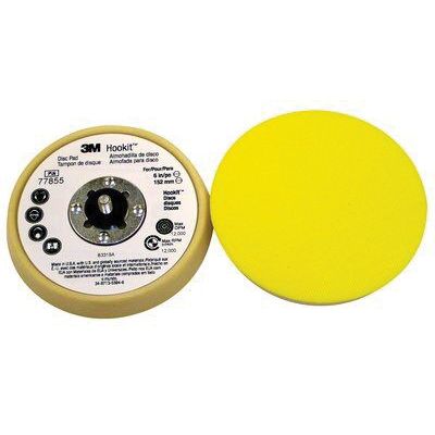 3M Products 77855 Low Profile Finishing Disc Pad, 5 in, 5/16 in - 24 TPI Arbor, Hook and Loop