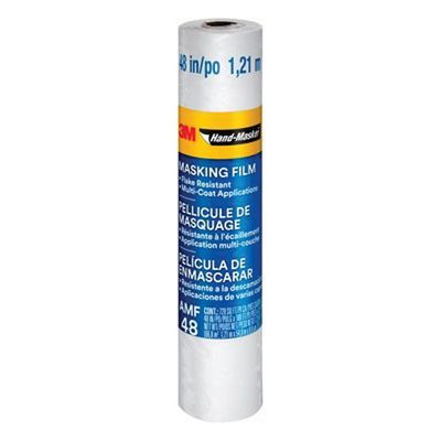 3M Products Hand-Masker 90038 Advanced Masking Film, 48 in W x 180 ft L, 0.35 mil THK, Transparent — view 2