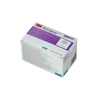 3M Accuspray 26612 Atomizing Head Refill Pack, 1.2 mm, Blue, Use With: One and Series 2.0 Spray Cup — view 3