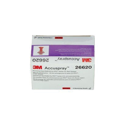 3M Products Accuspray 26620 Atomizing Head Refill Pack, 2 mm, Red, Use With: Series 2.0 Spray Cup Sy — view 4