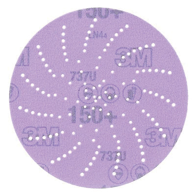 3M Products Cubitron II 31368 737U Series Multi-Hole Clean Sanding Abrasive Disc, 5 in Dia, 150+ Gri — view 4