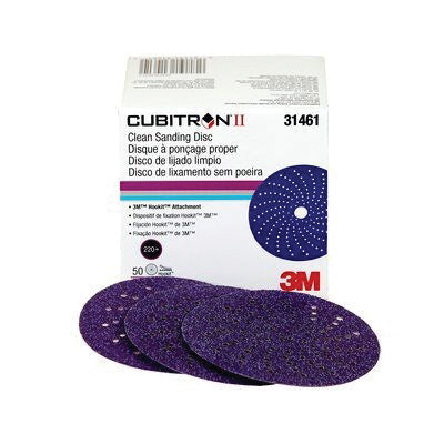 3M Products Cubitron II 31461 737U Series Multi-Hole Clean Sanding Abrasive Disc, 3 in Dia, 220+ Gri — view 3