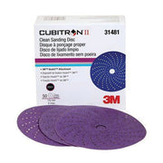 3M Products Cubitron II 31481 737U Series Multi-Hole Clean Sanding Abrasive Disc, 6 in Dia, 220+ Gri