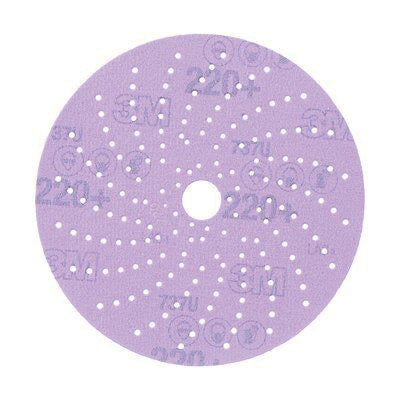 3M Products Cubitron II 31481 737U Series Multi-Hole Clean Sanding Abrasive Disc, 6 in Dia, 220+ Gri — view 3
