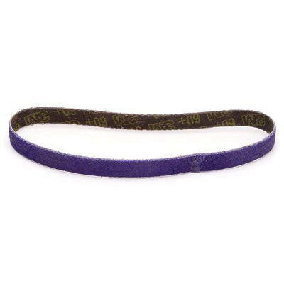 3M Products Cubitron II 33439 786F Series File Belt, 3/8 in W x 13 in L, 60+ Grit, Purple — view 2