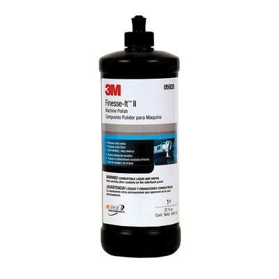 3M Products Finesse-it II 05928 Machine Polish, 1 qt, White, Liquid, Compound