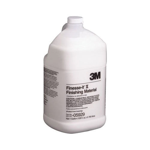 3M Products Finesse-it II 05929 Machine Polish, 1 gal Bottle, White, Liquid, Compound