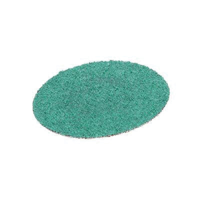 3M Products Green Corps 36534 Abrasive Disc, 3 in Dia, 40 Grit, 20000 rpm, Green