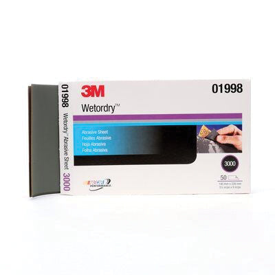 Imperial Wetordry Sheet 5-1/2 in x 9 in 3000 Grit Black (Part 1998)
