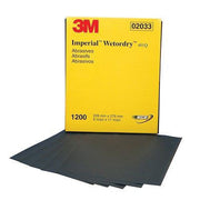3M Products Imperial Wetordry 02033 401Q Series Abrasive Sheet, 9 in W x 11 in L, 1200 Grit, Fine Gr — view 3