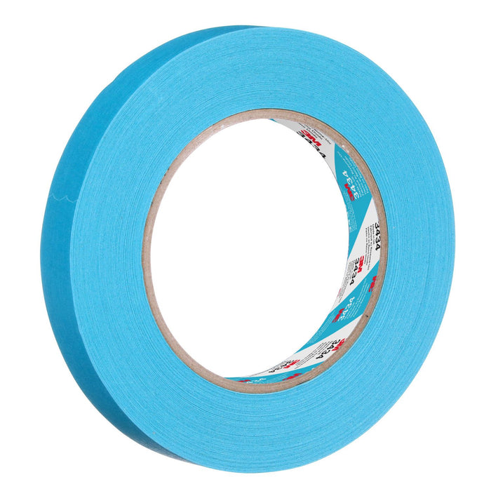 3M Products High Performance Blue Masking Tape 3434, 07895, 18 mm x 50 m, 48 RL/CS — view 3