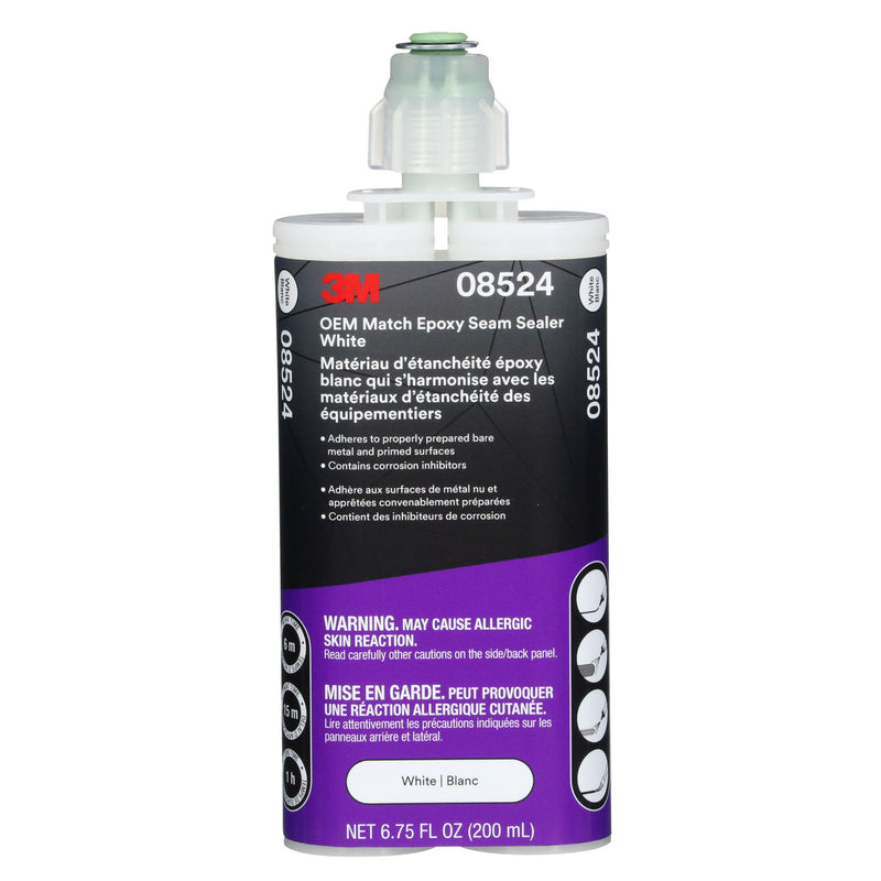 OEM Match Epoxy Seam Sealer 08524 White 200 mL Cartridge, Fast-Cure Two-Part Sealant