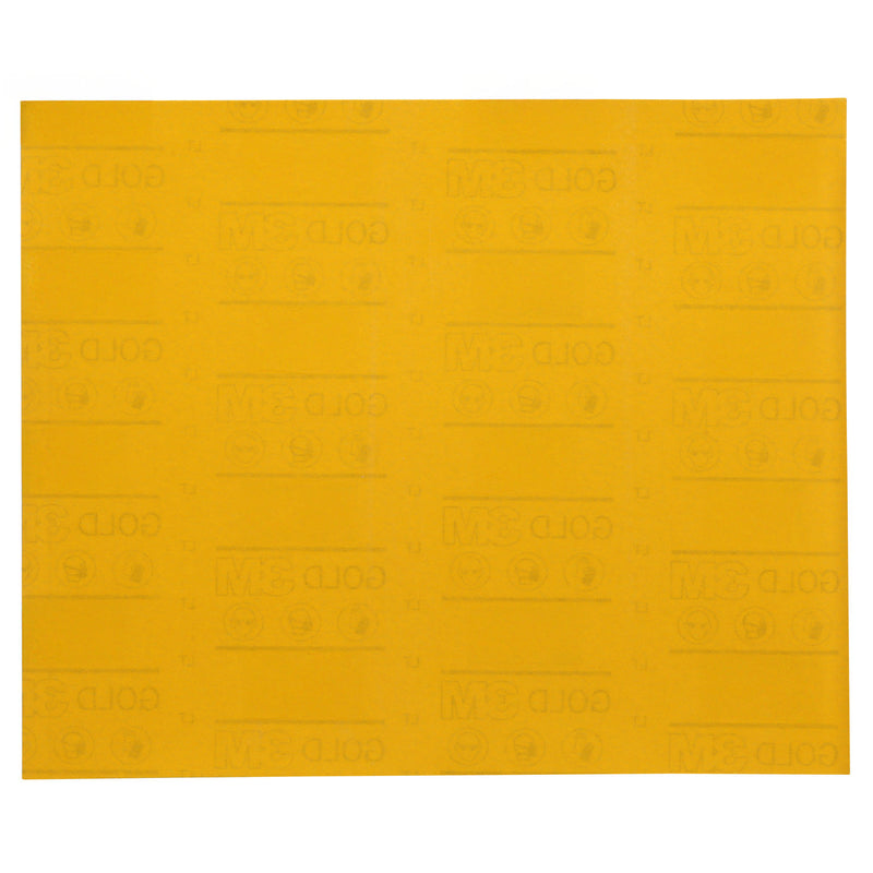 Gold Abrasive Sheet 12539, 400, 9 in x 11 in (229 mm x 280 mm), 50 pcs/Pack,