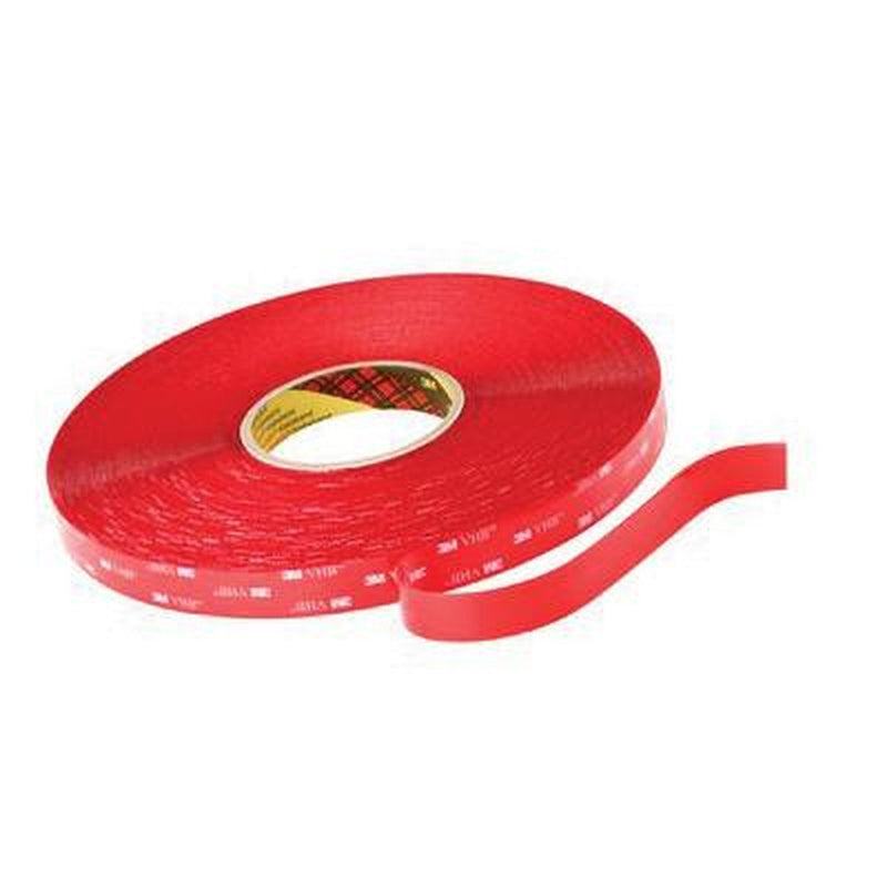 84151 VHB Tape 4910 Clear 1/2 in x 36 yd 40 mil 18-Roll Case for Strong Bonding