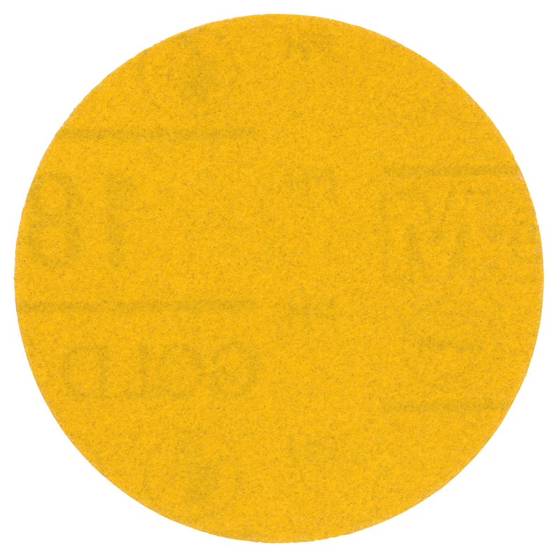 Hookit Gold Abrasive Disc 09213, 180, 3 in (75 mm), No Hole, 50 pcs/BX, 4 BX/